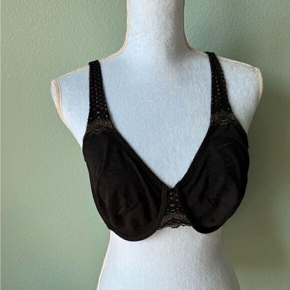 Wacoal Underwire Black Bra 38D - Picture 1 of 5
